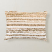 オレンジ華美と白を特徴とする繊維デザイン アクセントクッション (裏面)