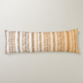 オレンジ華美と白を特徴とする繊維デザイン ボディピロー (裏面)