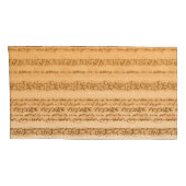 オレンジ華美と白を特徴とする繊維デザイン 枕カバー (裏面-右)