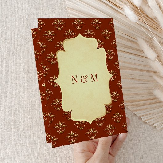 オレンジ華美金ゴールドアナンドKarajシーク結婚ズ 招待状