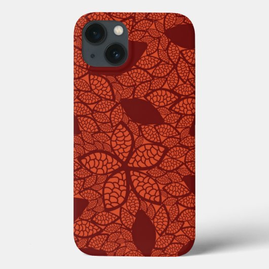 オレンジ葉に赤い模様 Case-Mate iPhoneケース (裏面)
