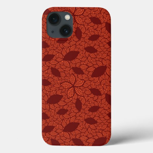 オレンジ葉に赤い模様 Case-Mate iPhoneケース (裏面)