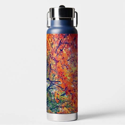 オレンジ葉色 ウォーターボトル (正面)