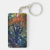 オレンジ葉色 キーホルダー (裏面)