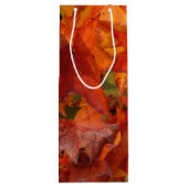 オレンジ葉色 ワインギフトバッグ (裏面)