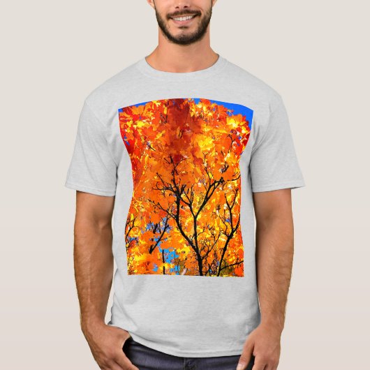 オレンジ葉色 Tシャツ (正面)