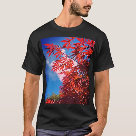 オレンジ葉色 Tシャツ (正面)