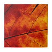 オレンジ葉 タイル (正面)