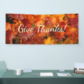 オレンジ葉 横断幕 (トレードショー)