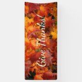 オレンジ葉 横断幕 (縦)