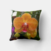 オレンジ蘭 クッション (裏面)