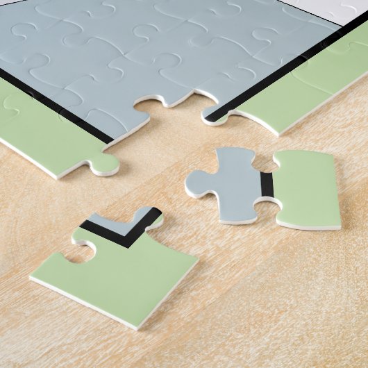 オレンジ虎猫かわいいスイーツ ジグソーパズル (側面)