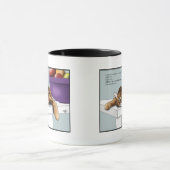 オレンジ虎猫かわいいスイーツ マグカップ (中央)