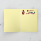 オレンジ虎猫クリスマスストッキング カード (内部)