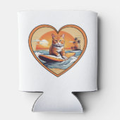 オレンジ虎猫サーフィン猫 缶クーラー (裏面)