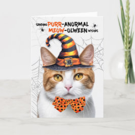 オレンジ虎猫ハロウィーンキャットパーノーマルMEOWolween シーズンカード
