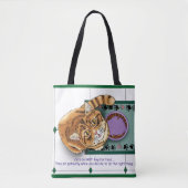 オレンジ虎猫フードボウルキッチン トートバッグ (正面)