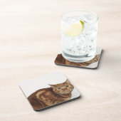 オレンジ虎猫猫 コースター (右側)