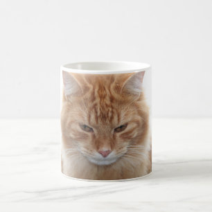 オレンジ虎猫猫 コーヒーマグカップ