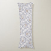 オレンジ虎猫絵を描キッテンのかわいいオリジナルアート ボディピロー (正面縦)