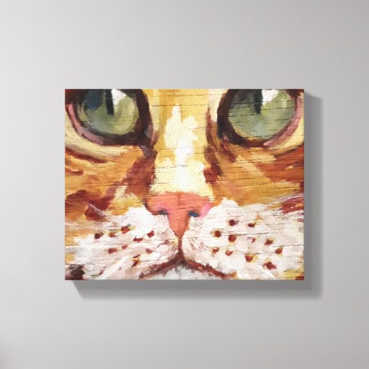 オレンジ虎猫絵画の詳細キャンバス印刷 キャンバスプリント (正面)