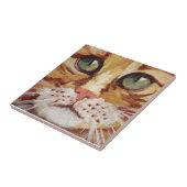 オレンジ虎猫絵画の詳細セラミックタイル タイル (側面)