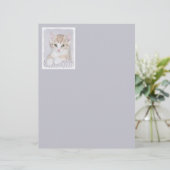 オレンジ虎猫絵画キッテンのオリジナル- Cat Art (スタンド正面)