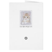 オレンジ虎猫絵画キッテンのオリジナル- Cat Art (裏面)