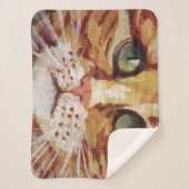 オレンジ虎猫絵画ズ詳細シェルパブランケット シェルパブランケット (正面)