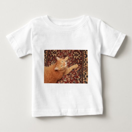 オレンジ虎猫 ベビーTシャツ (正面)