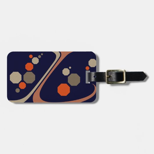 オレンジ蜂蜜|のカスタマイズ可能な荷物のラベル ラゲッジタグ (正面横)