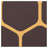 オレンジ蜜蜂の巣パターン ファブリック (クローズアップ)