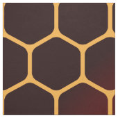 オレンジ蜜蜂の巣パターン ファブリック (見本)