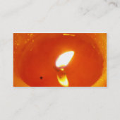オレンジ蝋燭の名刺 名刺 (裏面)