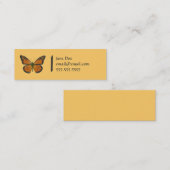 オレンジ蝶テレホンカード コーリングカード (正面/裏面)