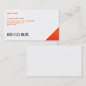 オレンジ角の石油エンジニアの名刺 名刺 (正面/裏面)