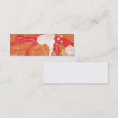 オレンジ設計されていたベクトル スキニー名刺 (正面/裏面)