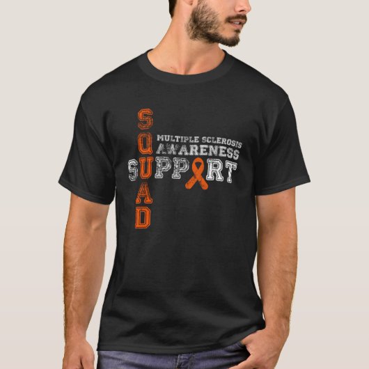 オレンジ認識度リボン支援隊 Tシャツ (正面)