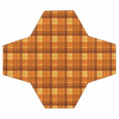 オレンジ調タータンチェックプリント、 サッカーボール (フラット)