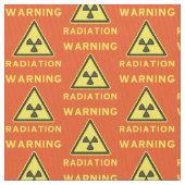 オレンジ警告線織物 ファブリック (クローズアップ)