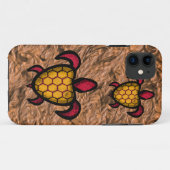 オレンジ貝のカメのiPhoneの箱 Case-Mate iPhoneケース (裏面(横))