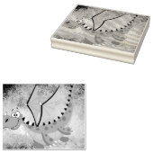 オレンジ質のドラゴン ラバースタンプ (押印)