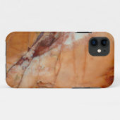 オレンジ赤と白大理石 Case-Mate iPhoneケース (裏面(横))