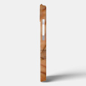 オレンジ赤と白色の大理石 Case-Mate iPhoneケース (裏面 / 左)