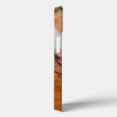 オレンジ赤と白色の大理石 Case-Mate iPhoneケース (裏面 / 右)