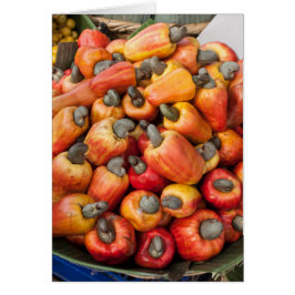 オレンジ赤ピーマン農家グリーティングカード