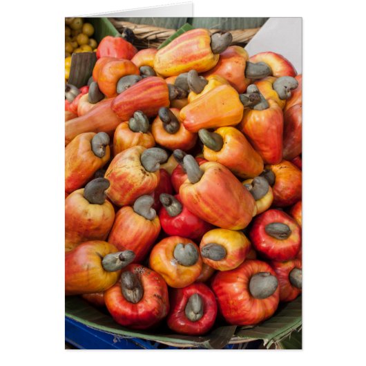 オレンジ赤ピーマン農家グリーティングカード (正面)