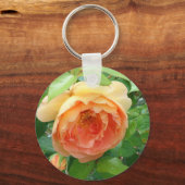 オレンジ赤面バラ キーホルダー (正面)