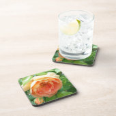 オレンジ赤面バラ コースター (右側)