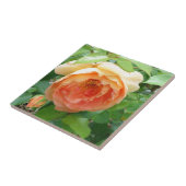 オレンジ赤面バラ タイル (側面)